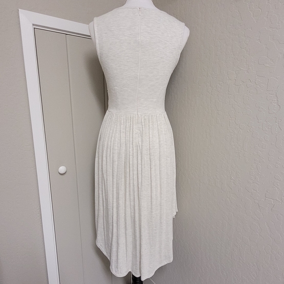 Anthropologie Dolan Left Coast Sabado Dress Asymmetrical in Gray Jersey - Picture 7 of 16